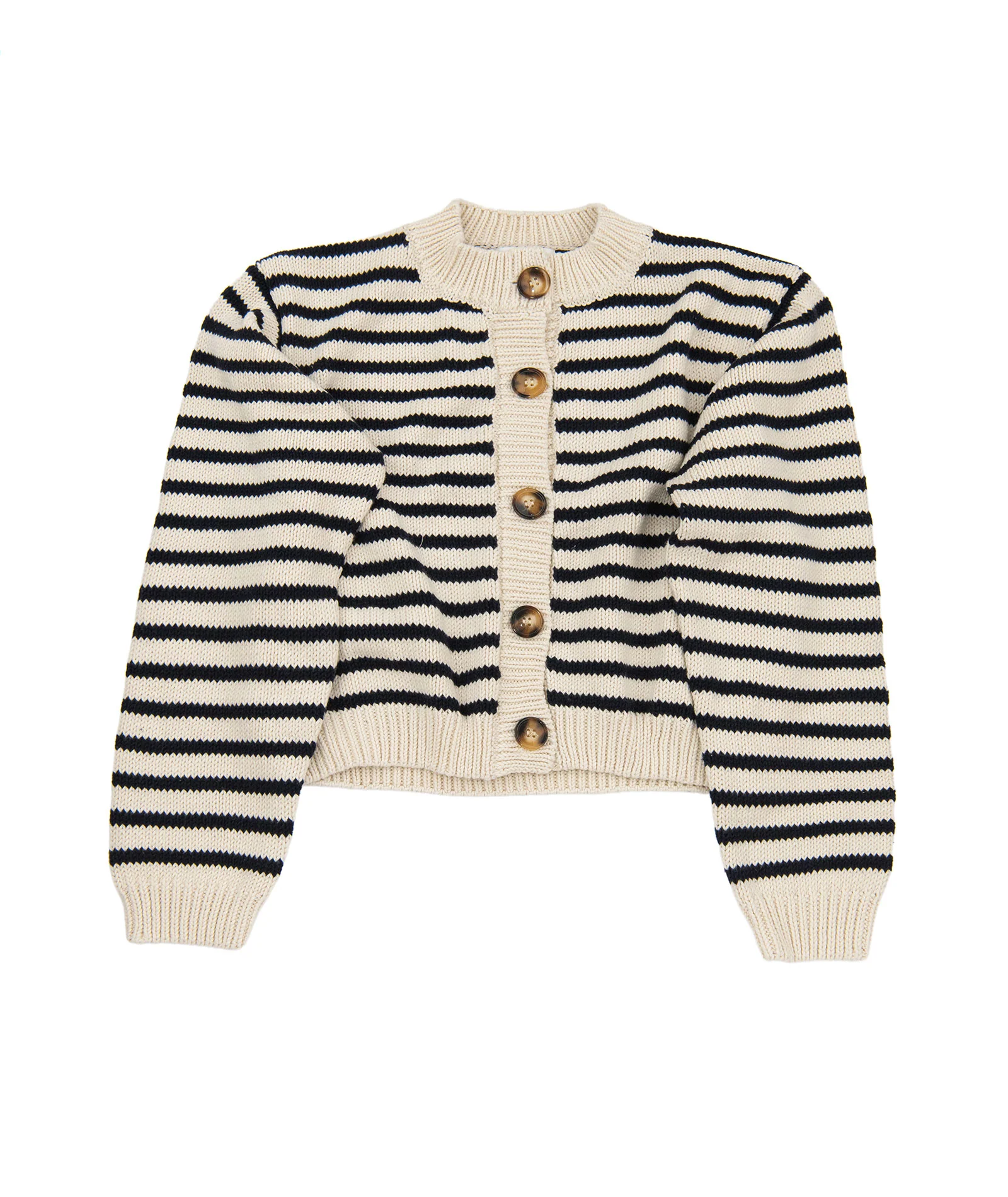 8apart Women Constance Black and White Striped Sweater