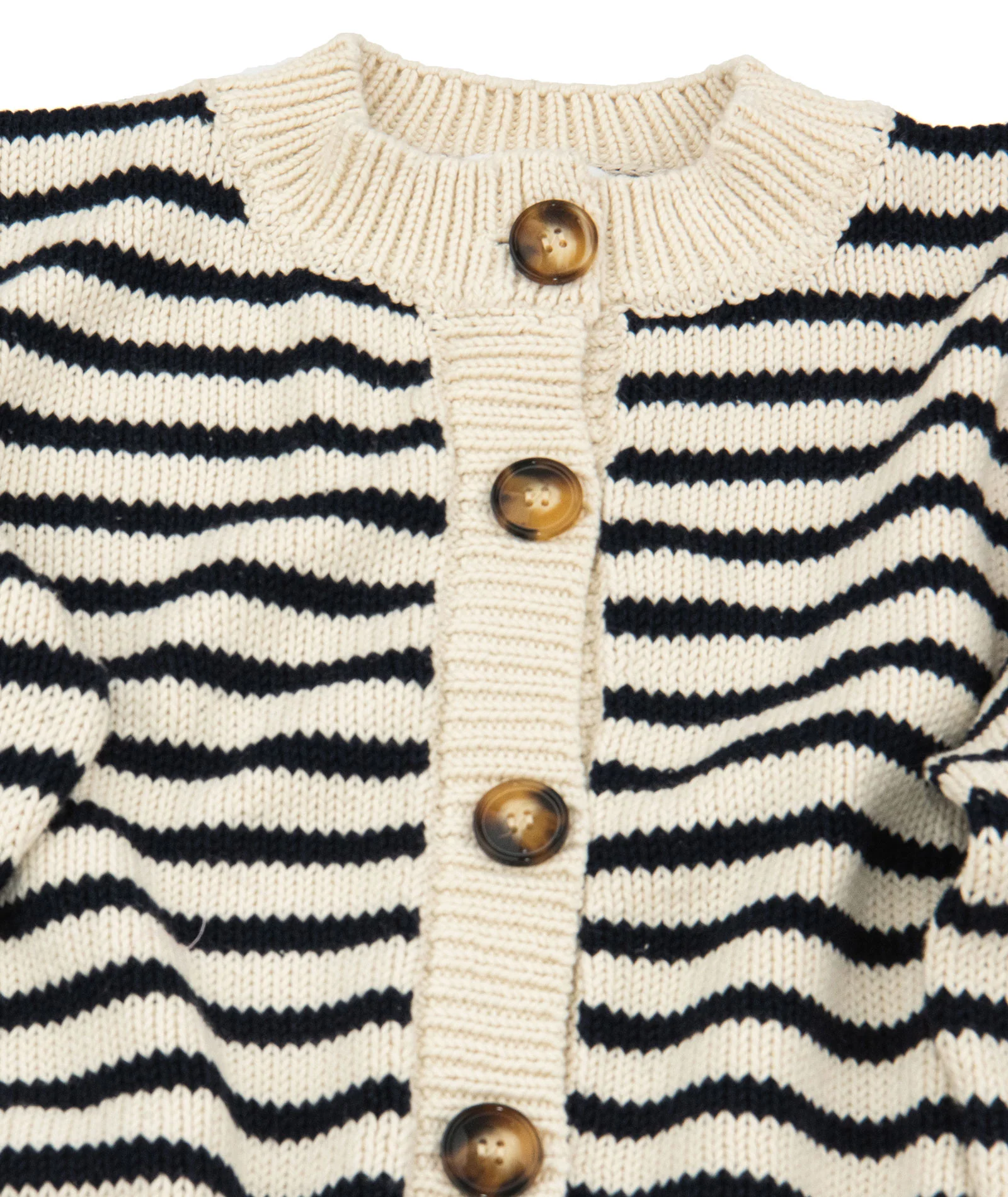 8apart Women Constance Black and White Striped Sweater - Image 2