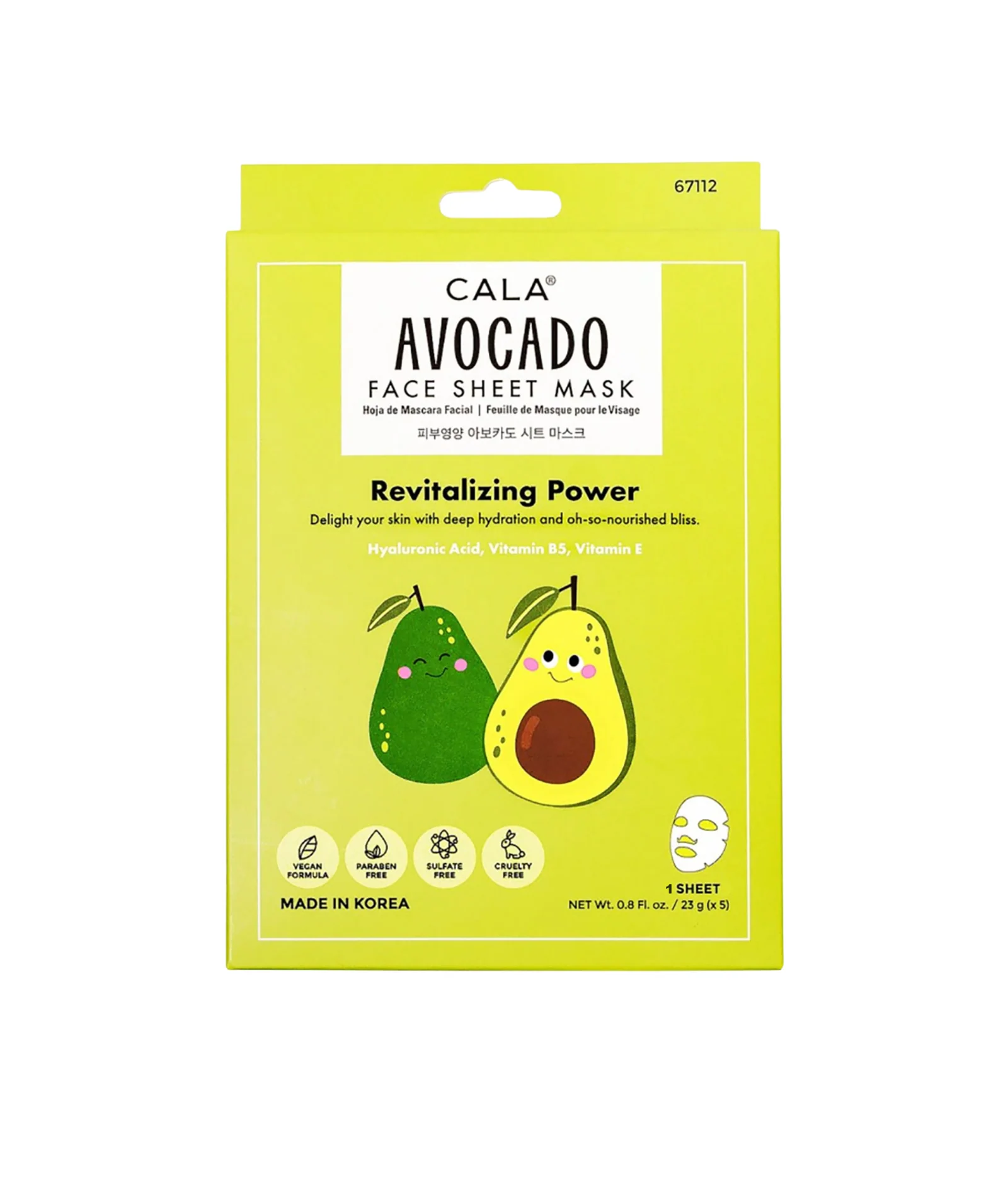 Avocado Sheet Face Mask