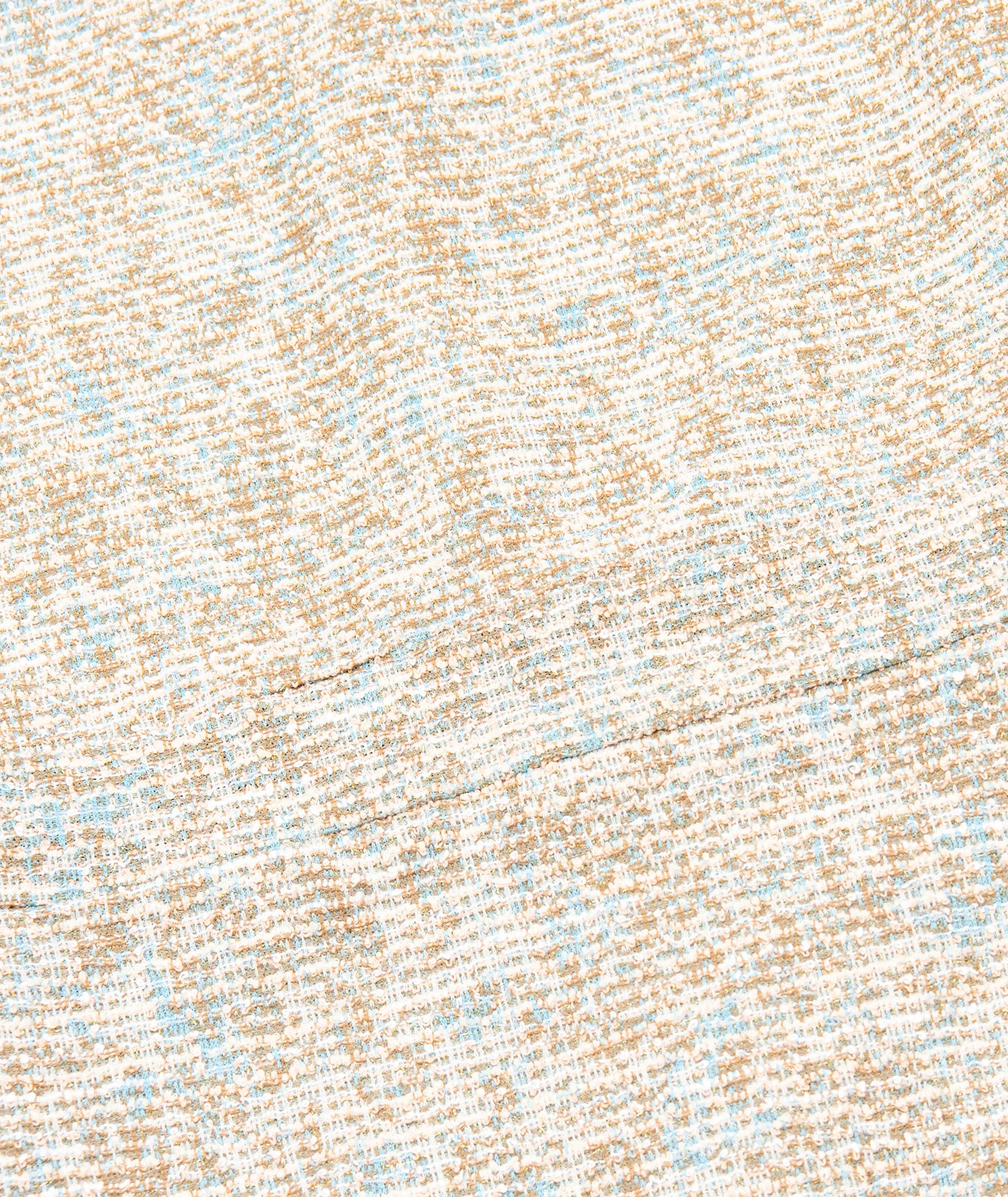 By Debra Girls Milly Flutter Sleeve Sheath Dress Ivory/Blue Boucle - Image 3