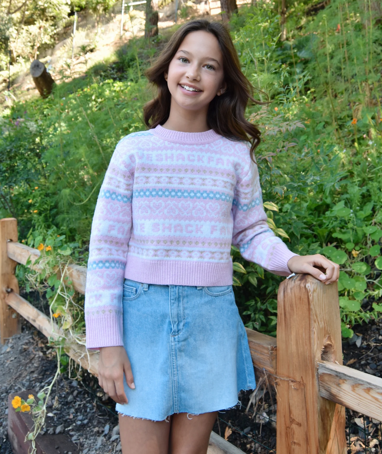 DL1961 Girls Jenny Lakefront Aura Mini Skirt - Image 3