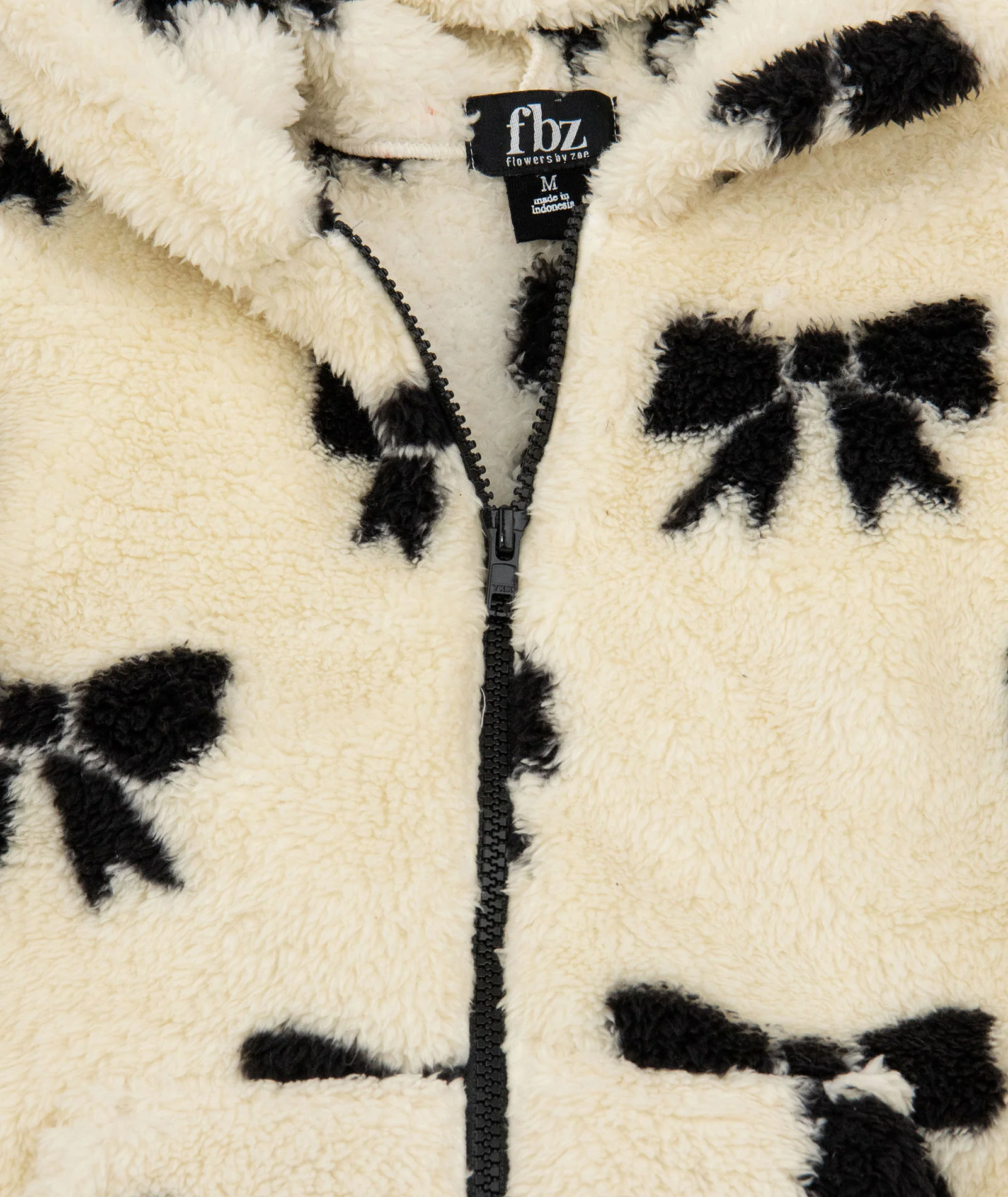 FBZ Girls Kitt Bow Sherpa Jacket - Image 2