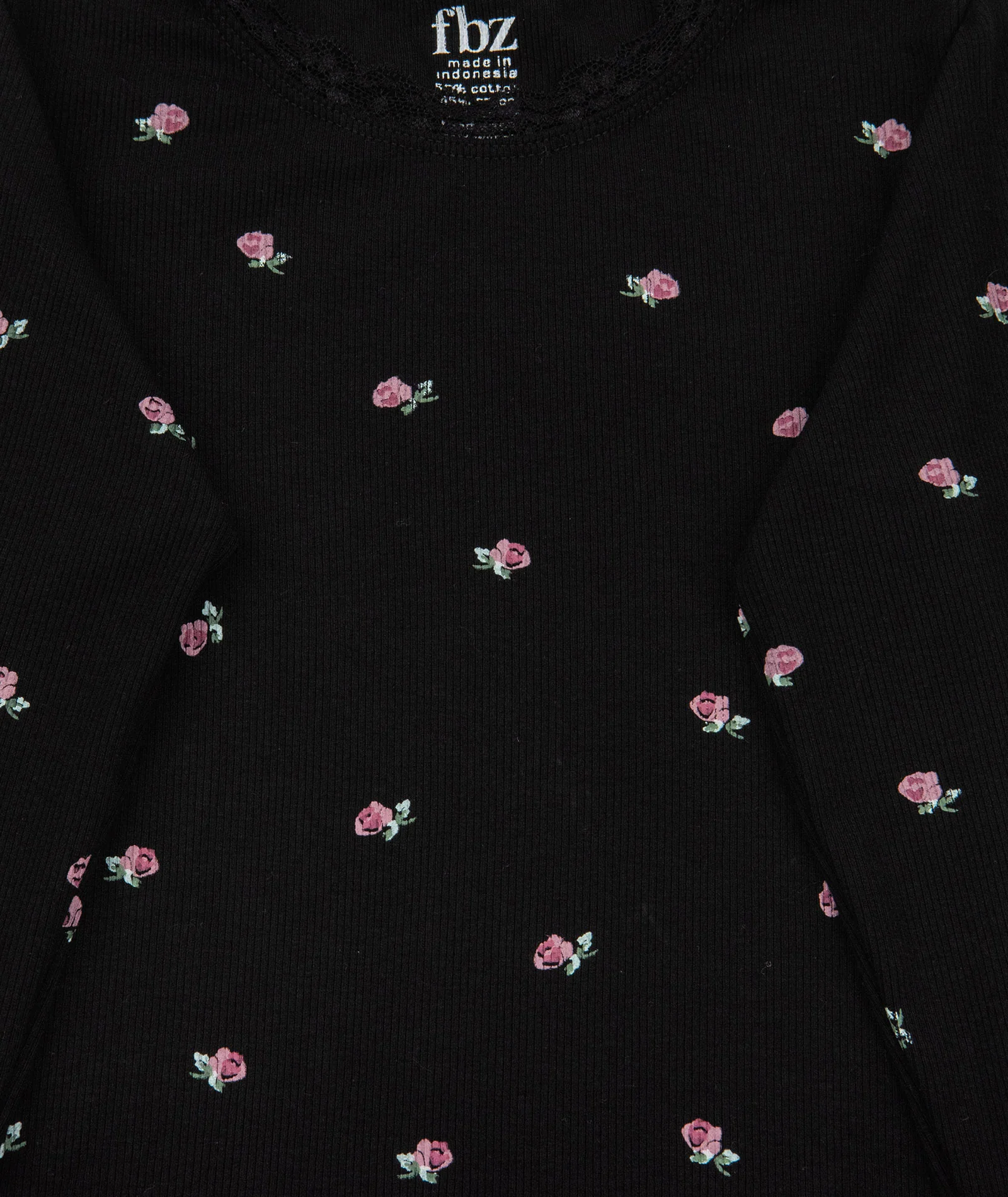 FBZ Girls Monroe Long Sleeve Floral Lace Top - Image 2