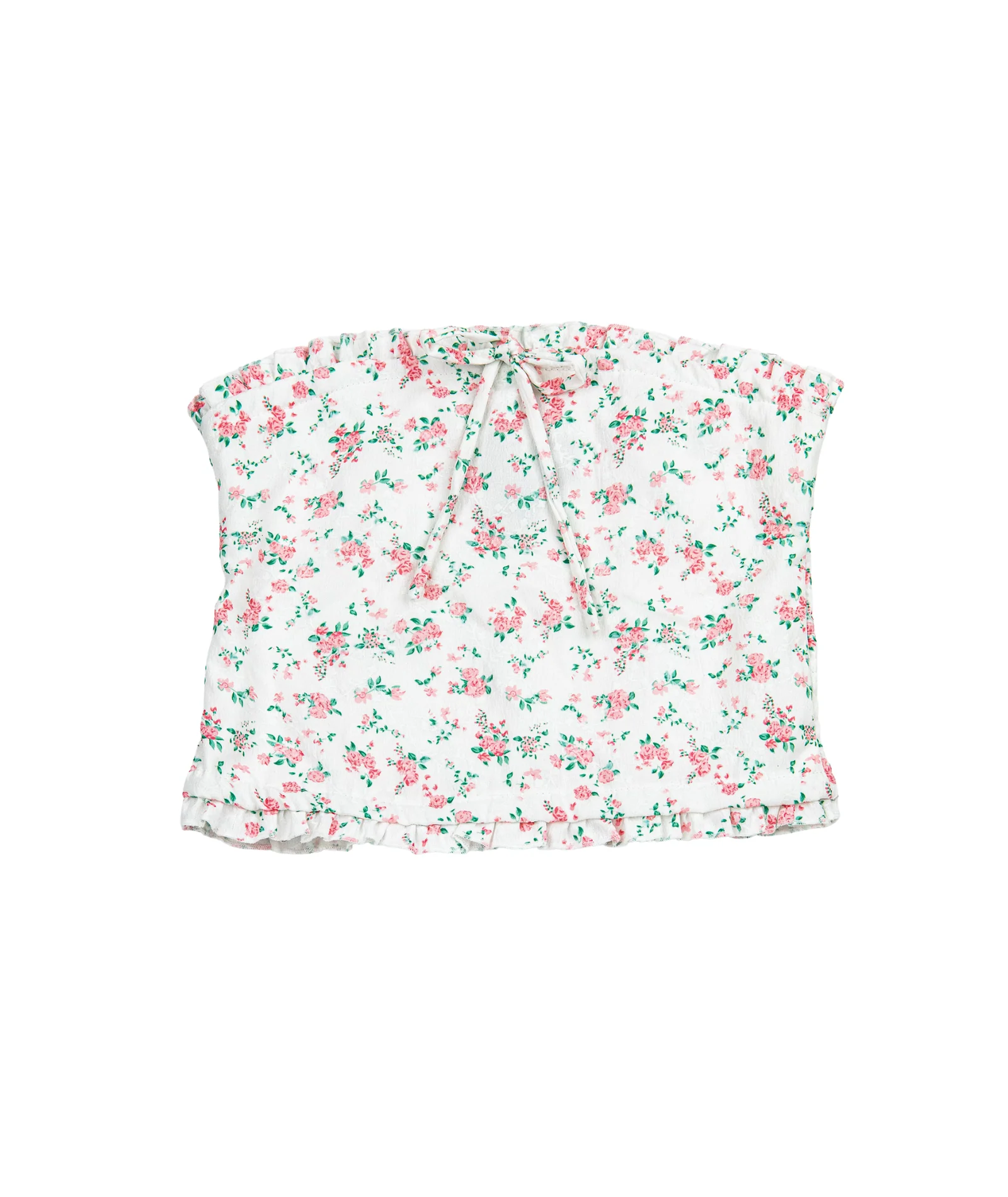 FBZ Girls Daisy Pink/Green Floral Tube Top - Image 5