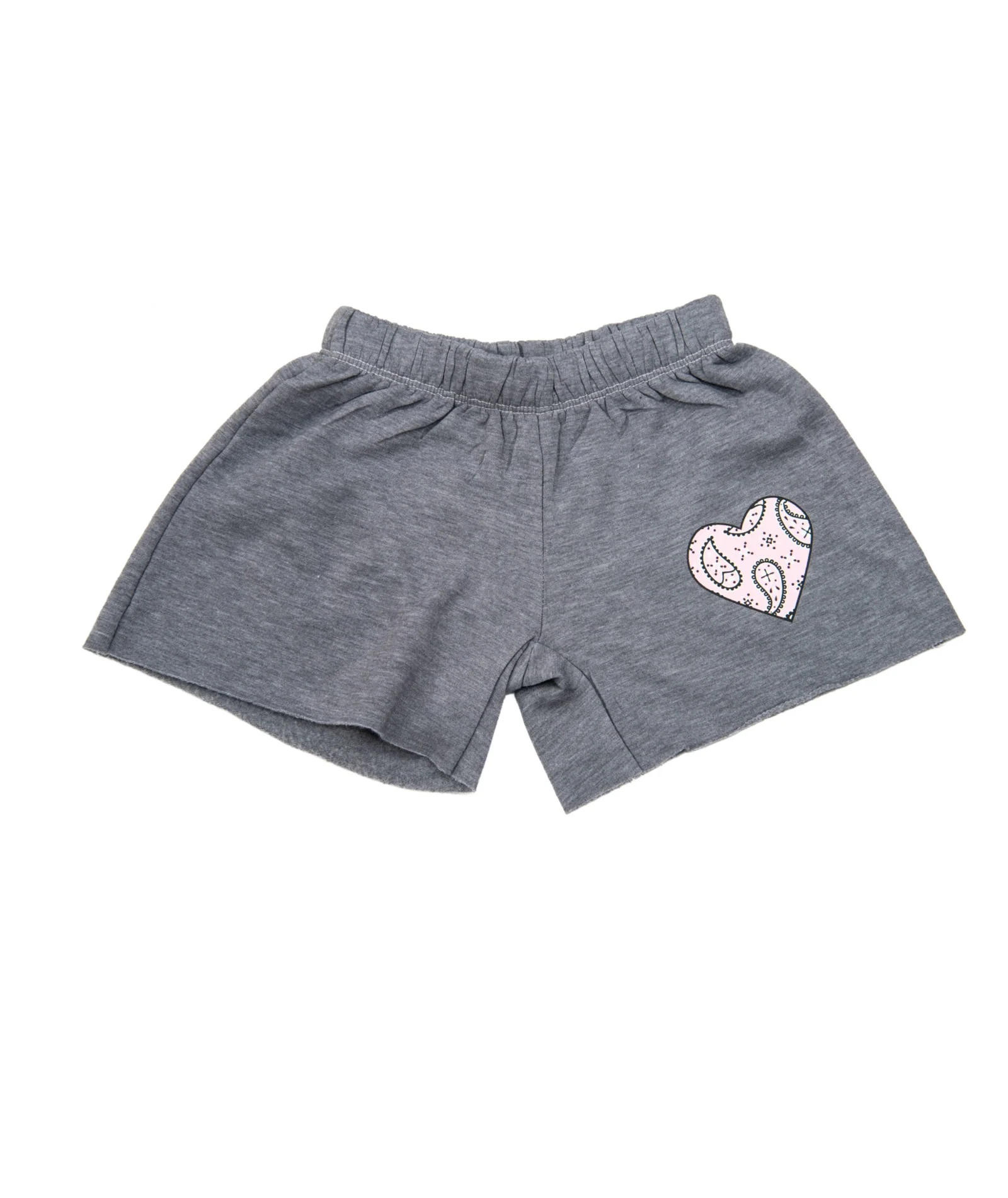 Firehouse Girls Bandana Heart Fleece Shorts