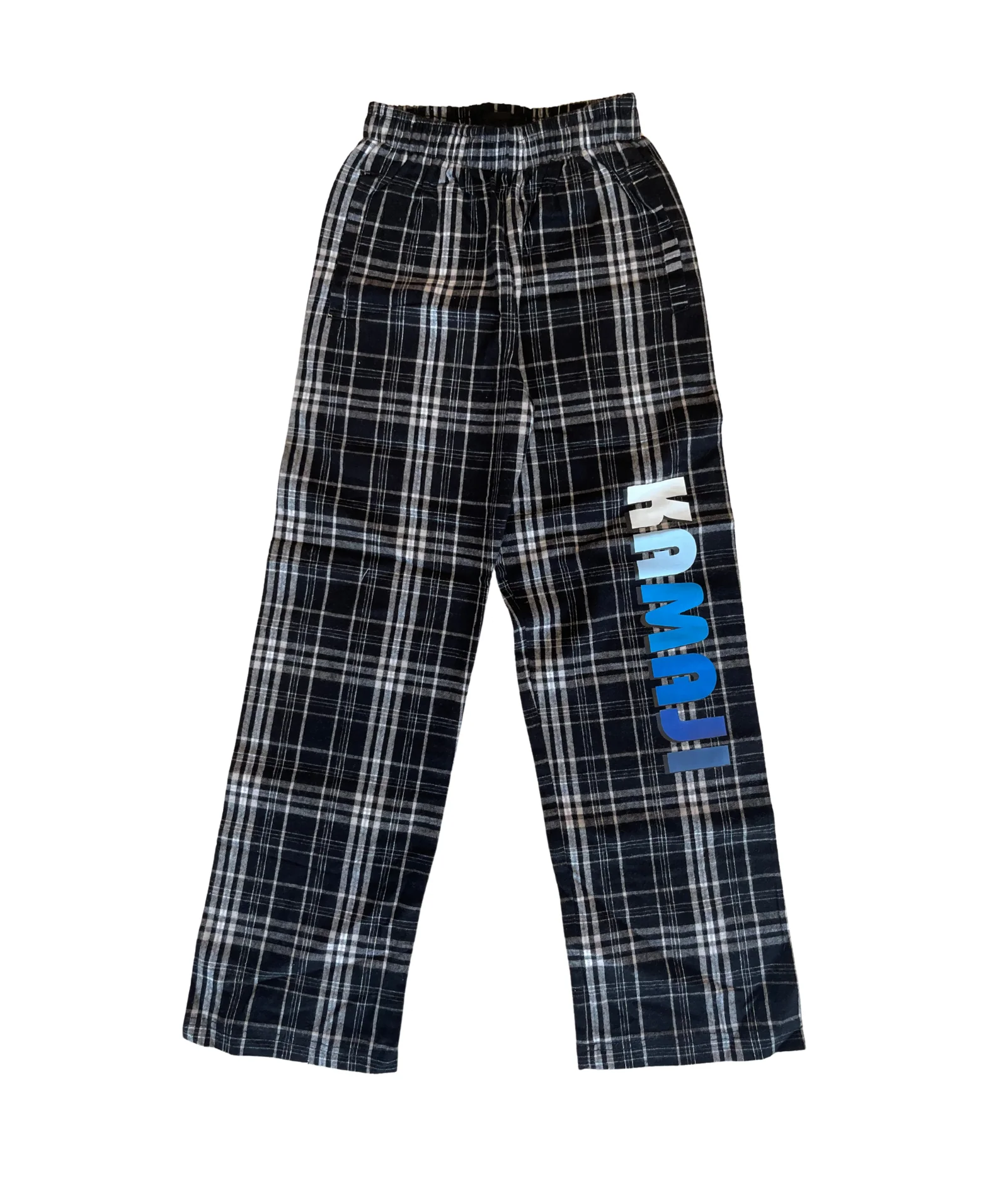 Girls Kamaji Ombre Letters Plaid Camp Flannel Pant
