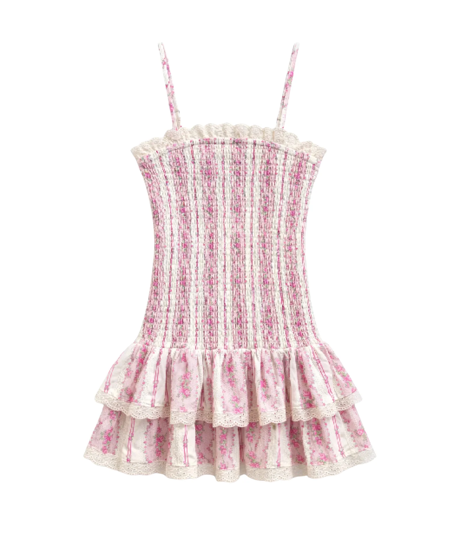 Katie J NYC Girls Baby Pink Cottage Stripe Melina Dress