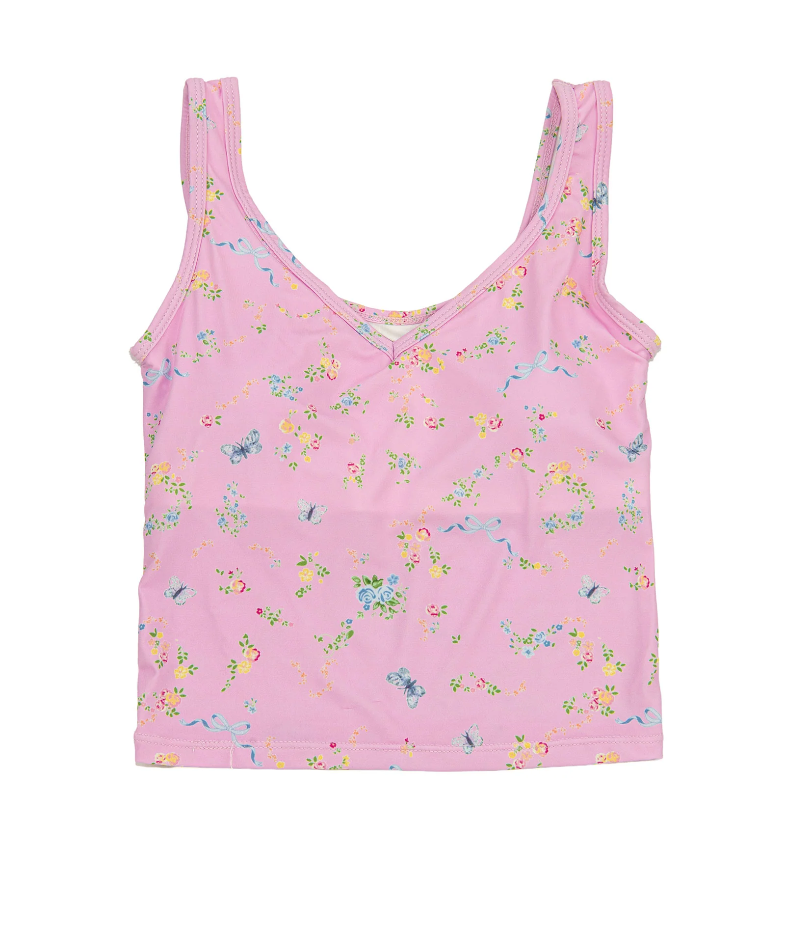 Katie J NYC Girls Butterfly Carnations Kelsey Tank