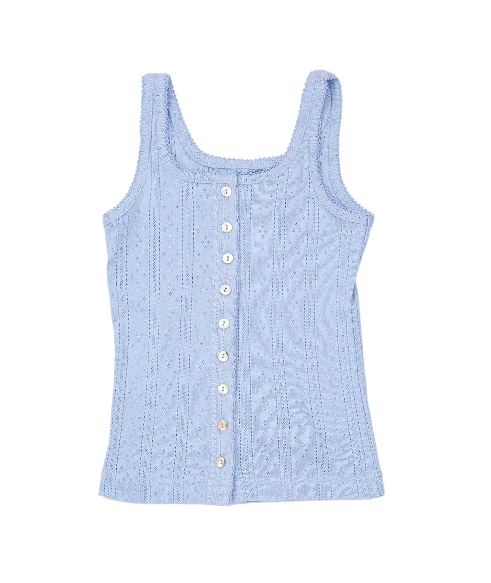 Katie J NYC Girls Marina Button Up Tank - Image 4