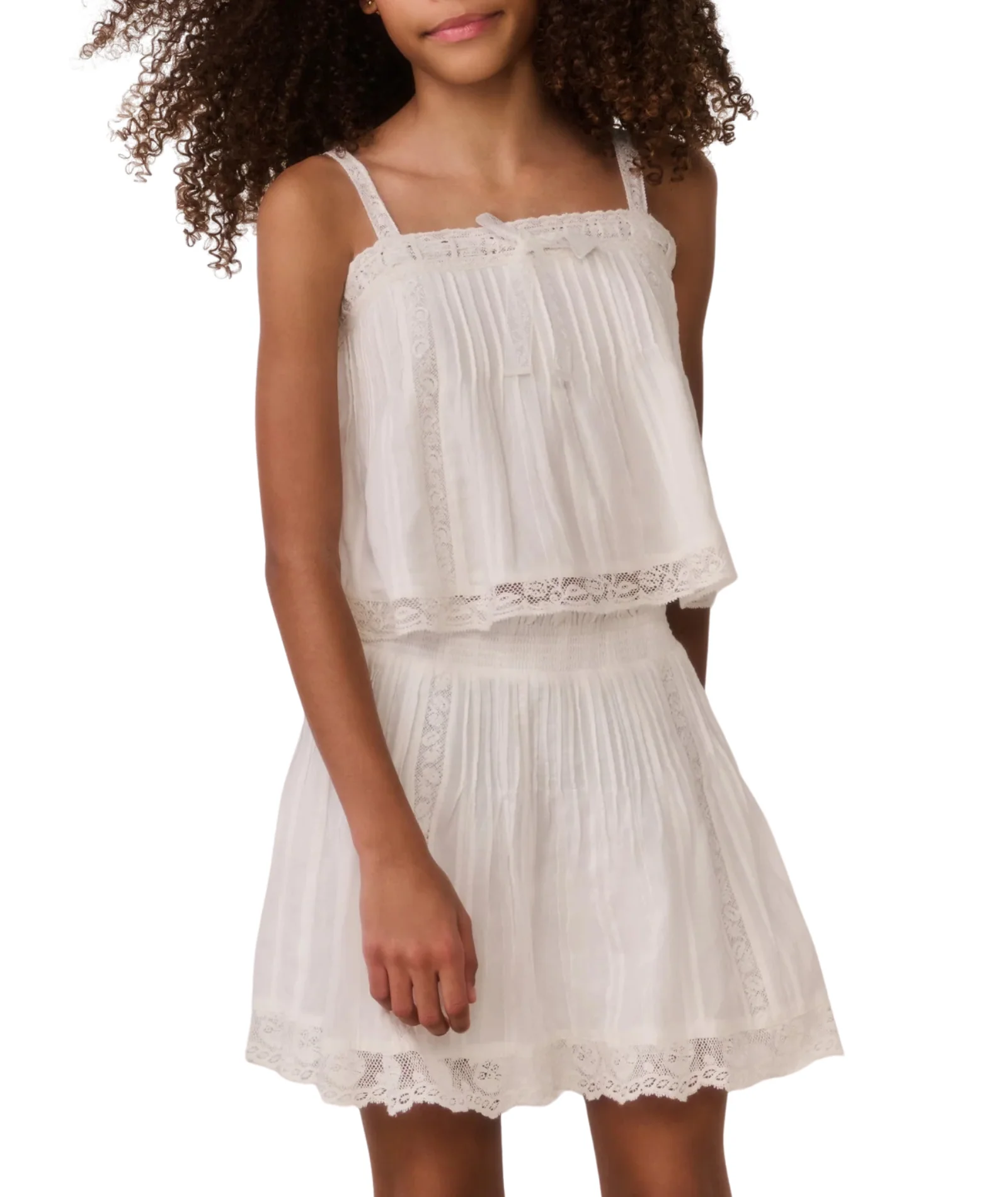 Love Shack Fancy Girls Brynlynn Top White - Image 4