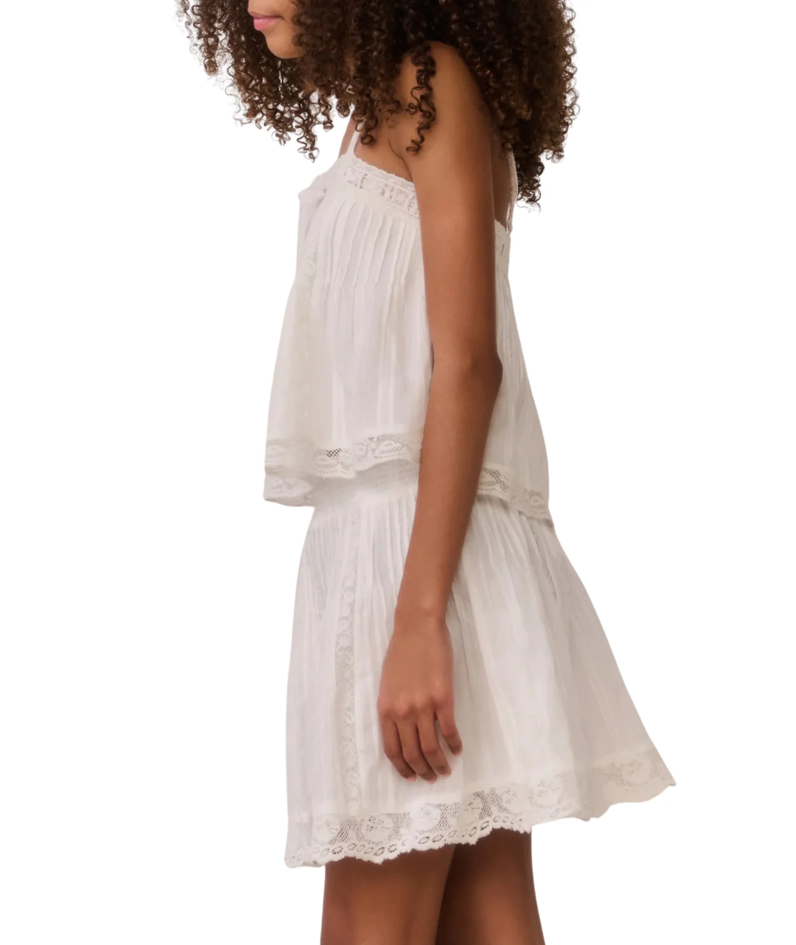 Love Shack Fancy Girls Brynlynn Top White - Image 7