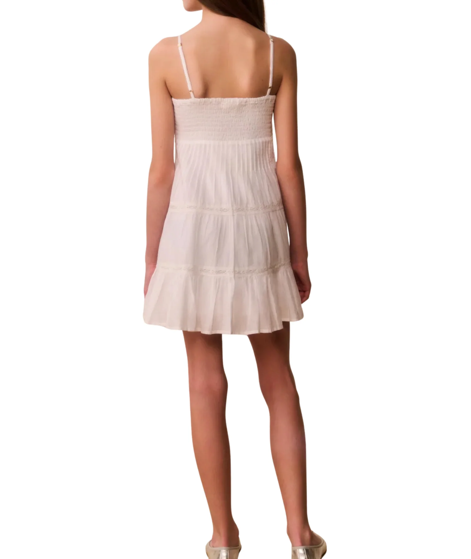 Love Shack Fancy Girls Zuri Dress White - Image 4