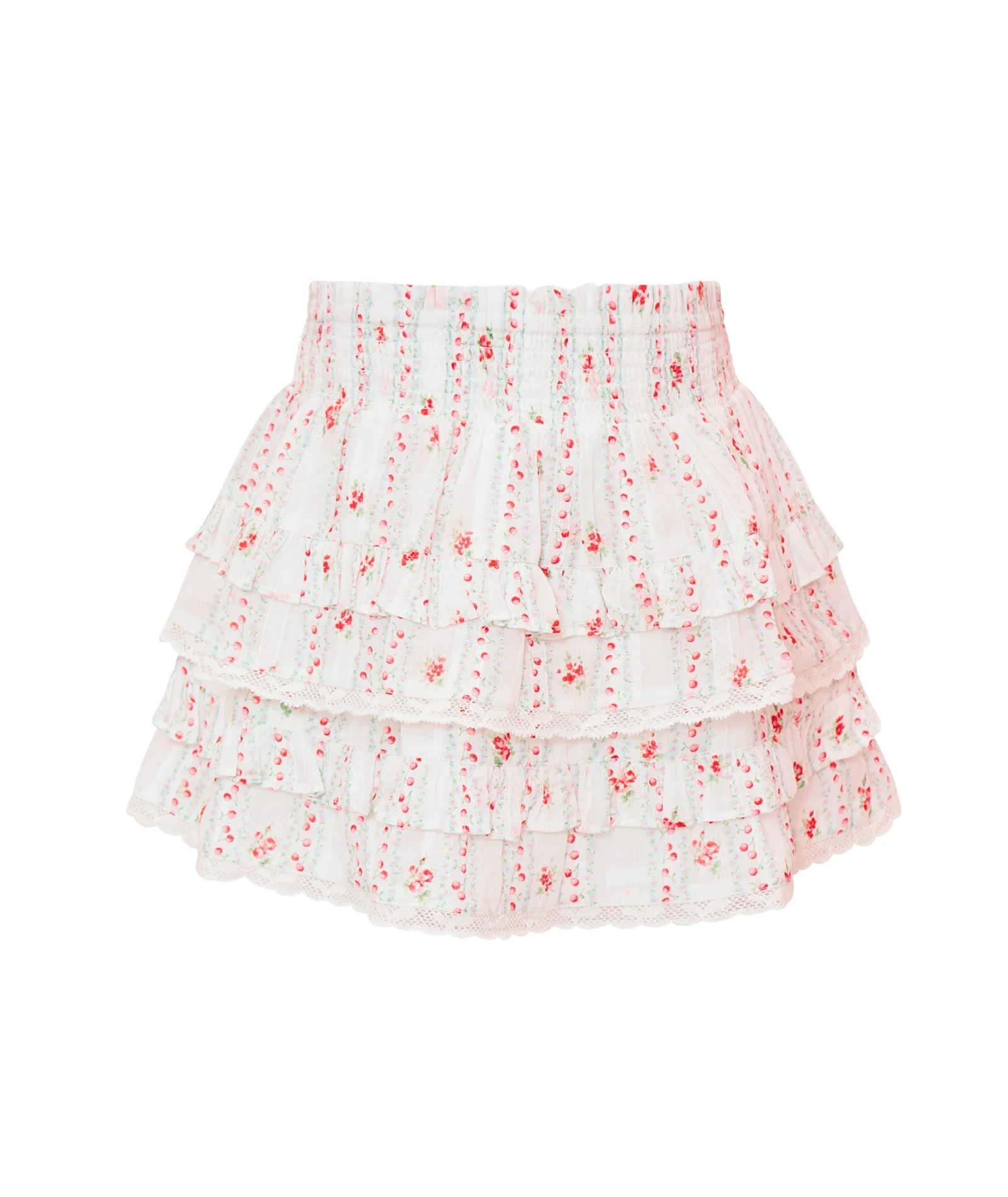Love Shack Fancy Tween Billie Skirt Poppy Red - Image 5