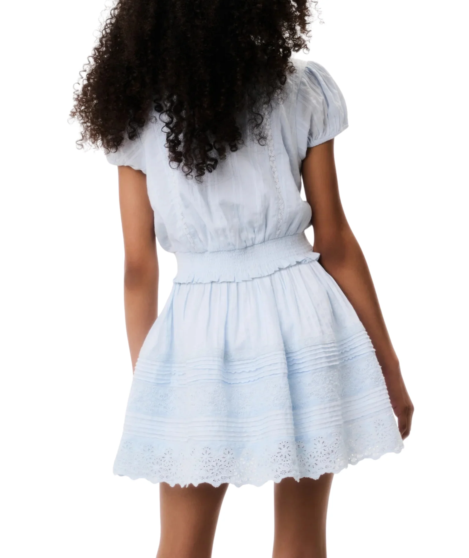 Love Shack Fancy Tween Mini Sani Skirt Blue Finch - Image 3