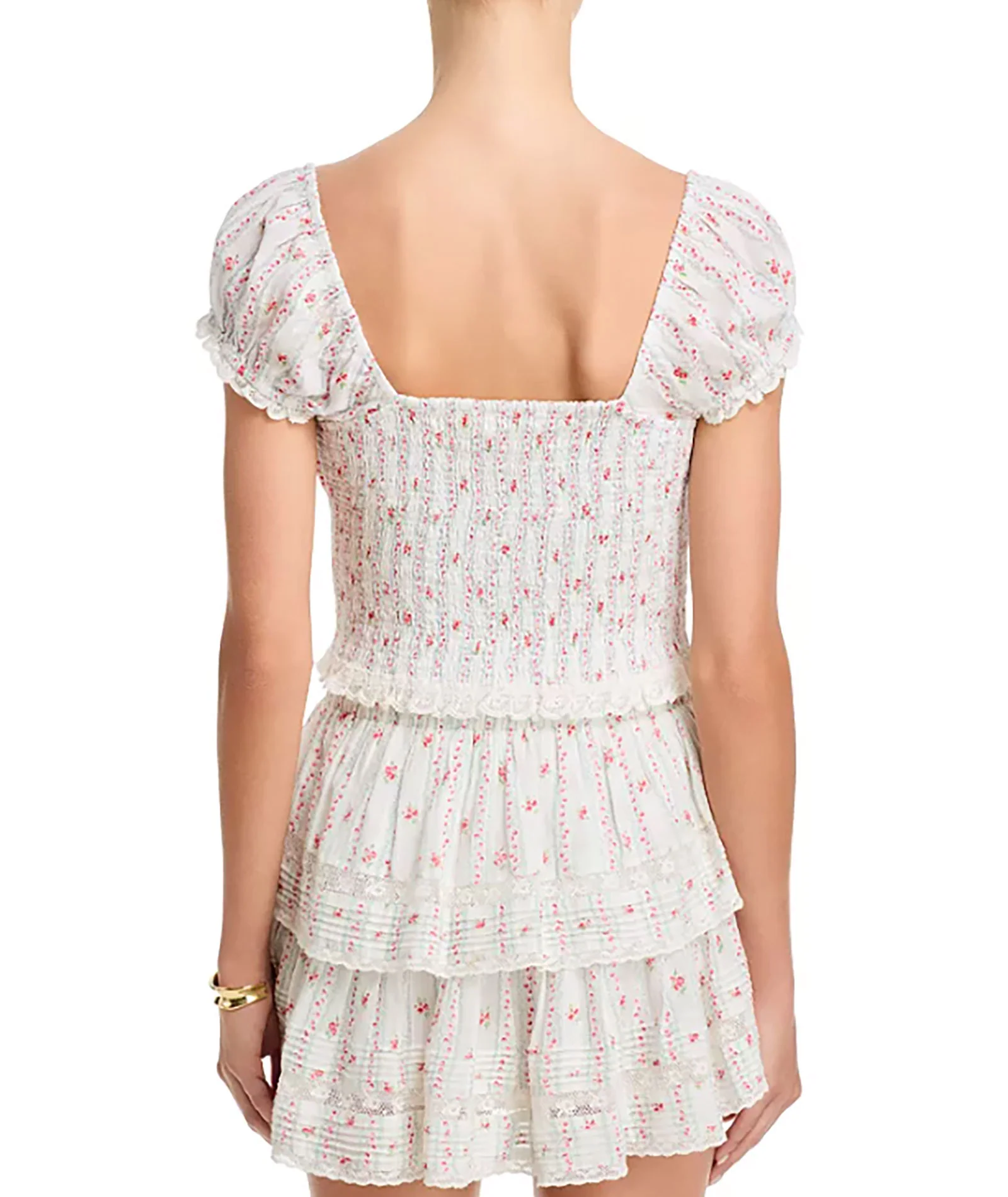 Love Shack Fancy Women Daini Top Poppy Red - Image 5