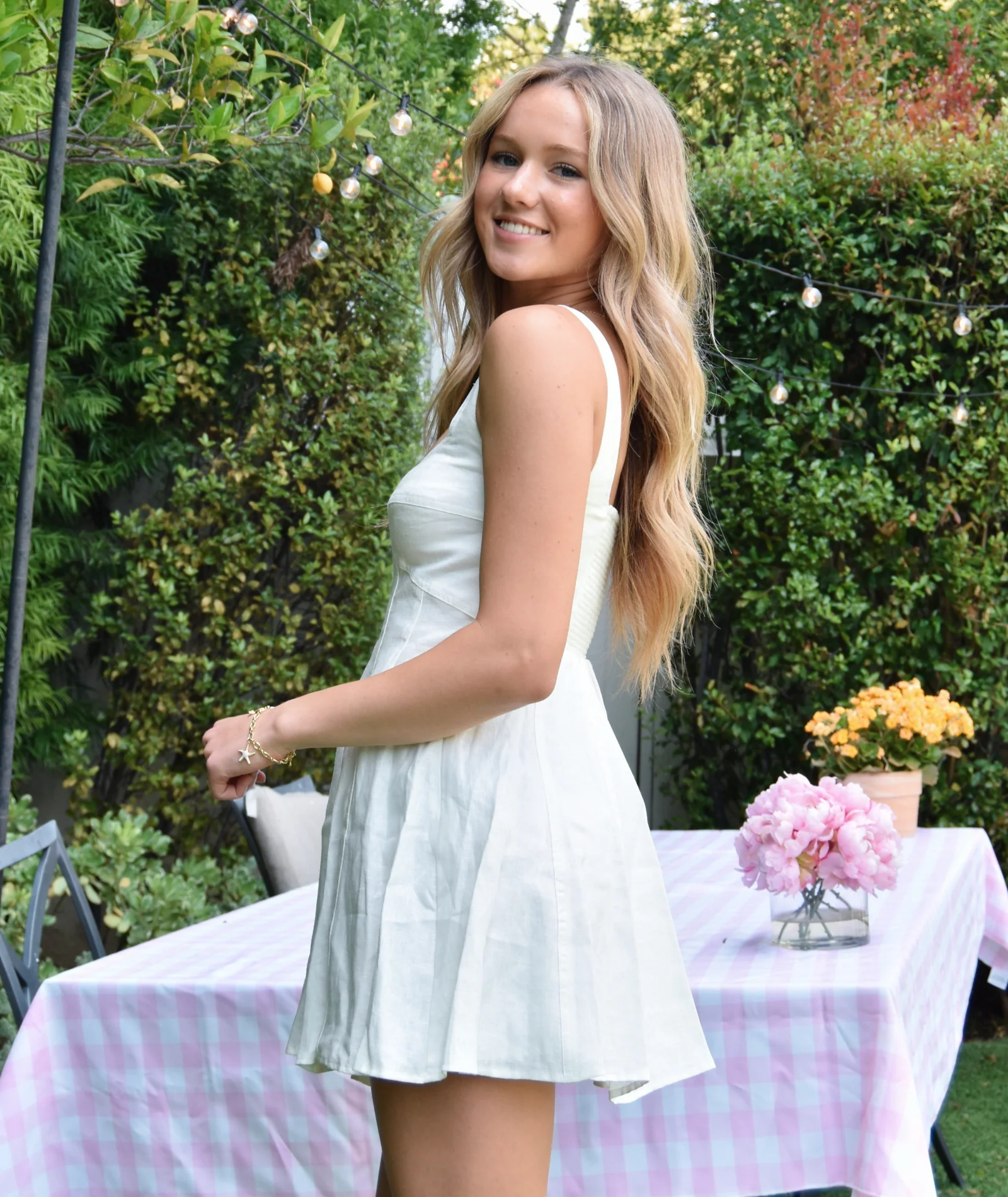 Love Shack Fancy Women Nabi Dress White - Image 3
