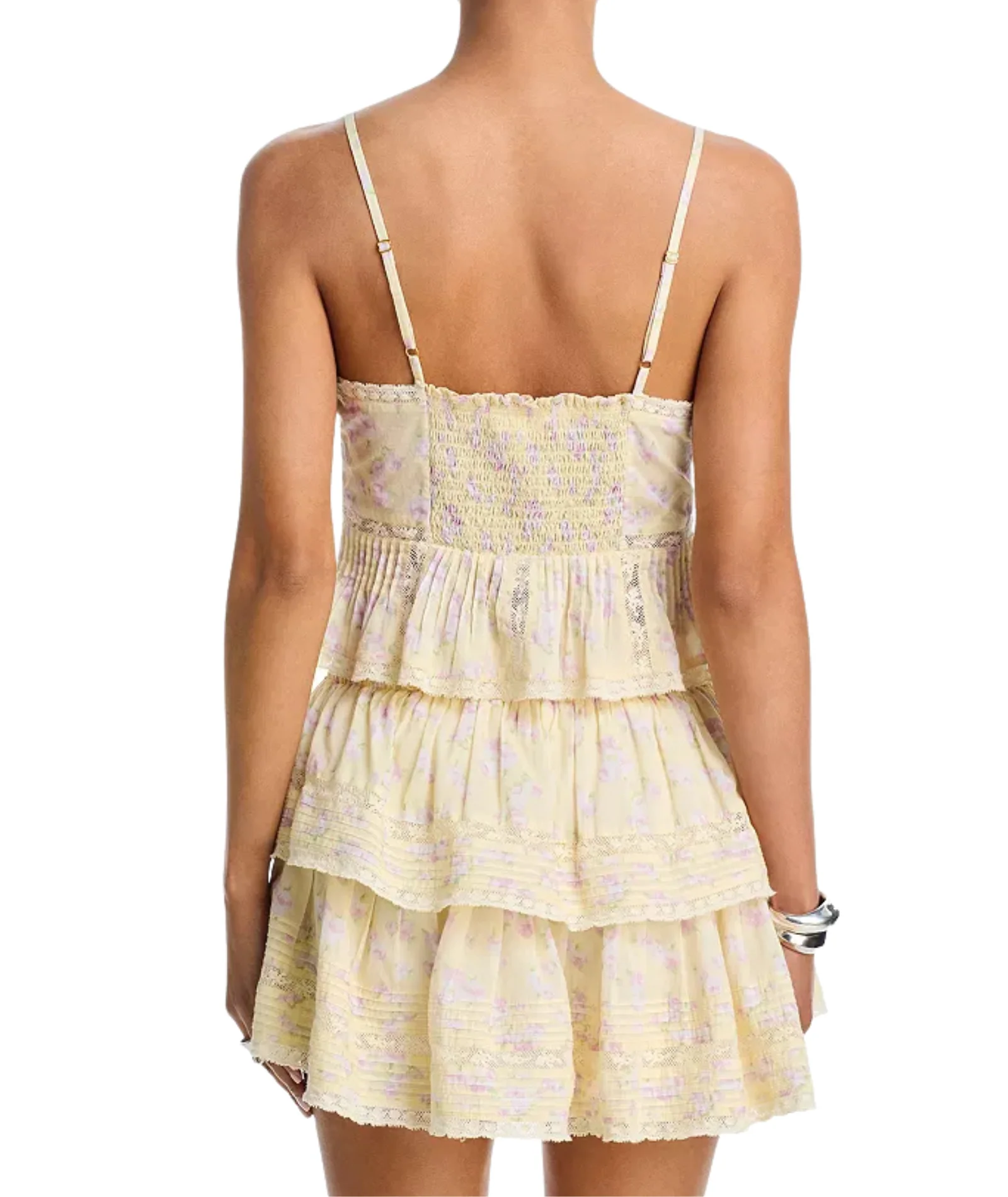 Love Shack Fancy Women Ruffle Mini Skirt Lemon Spritz - Image 7
