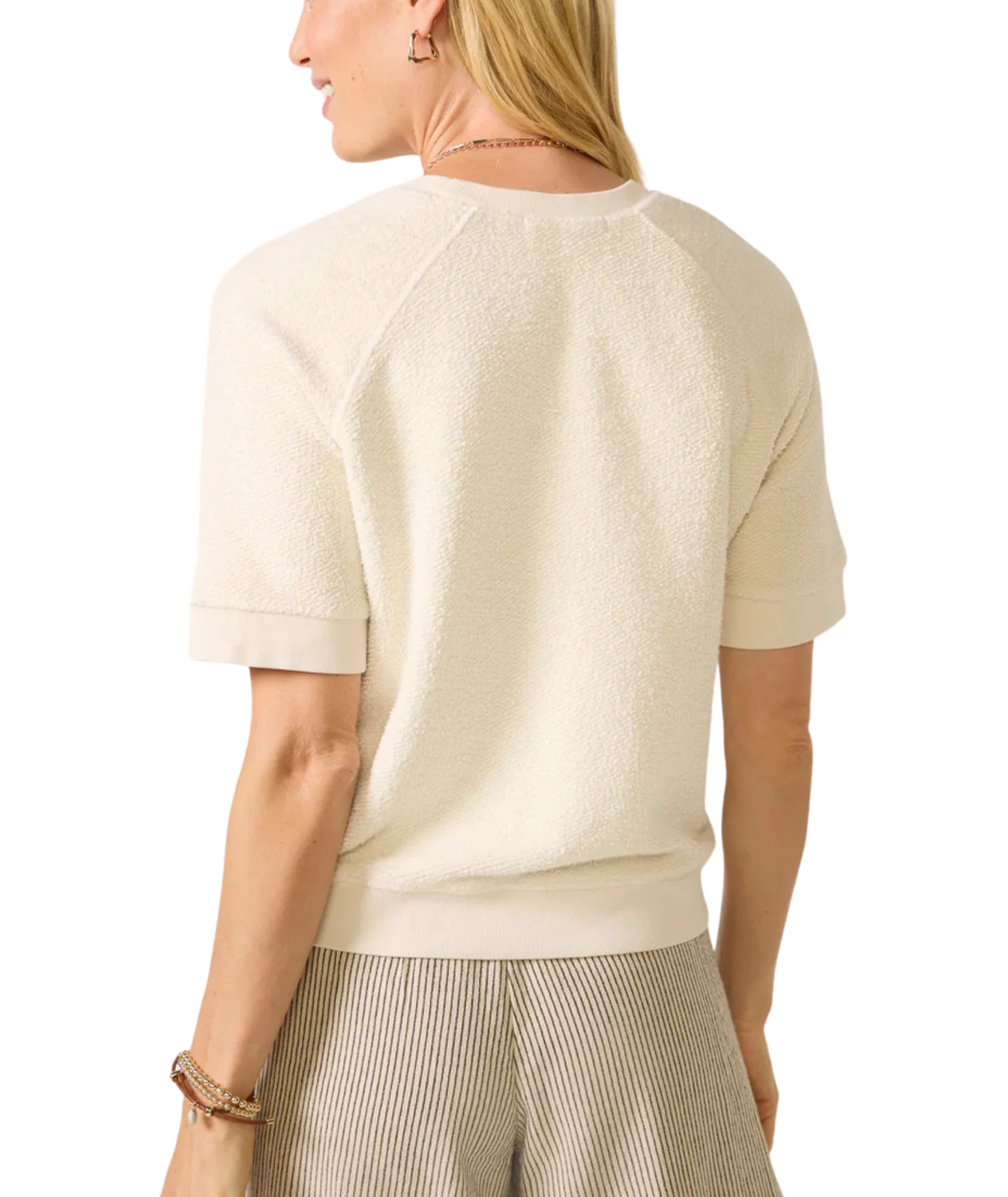 Perfect White Tee Women Kennedy Short Sleeve Fleece Pullover - Image 3