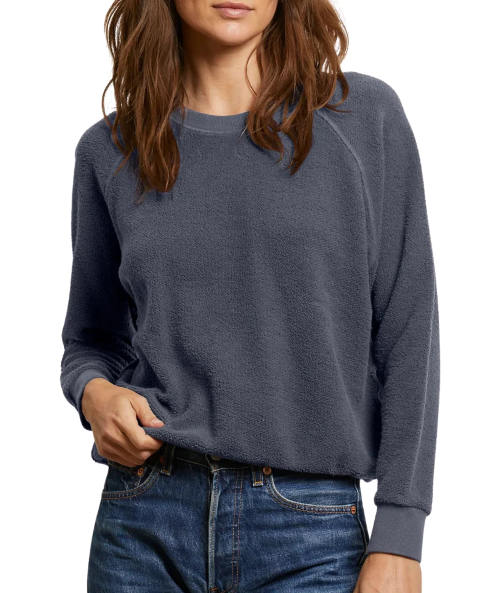 Perfect White Tee Women Ziggy Inside Out Fleece Sweatshirt - Image 13