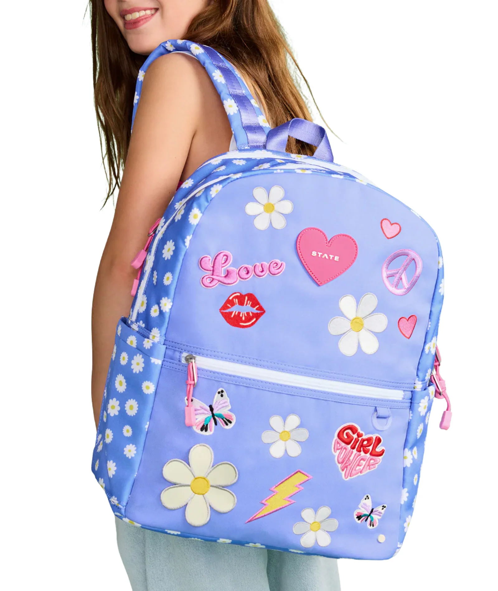 State Bags Kane Kids Double Pocket Backpack Girl Power - Image 4