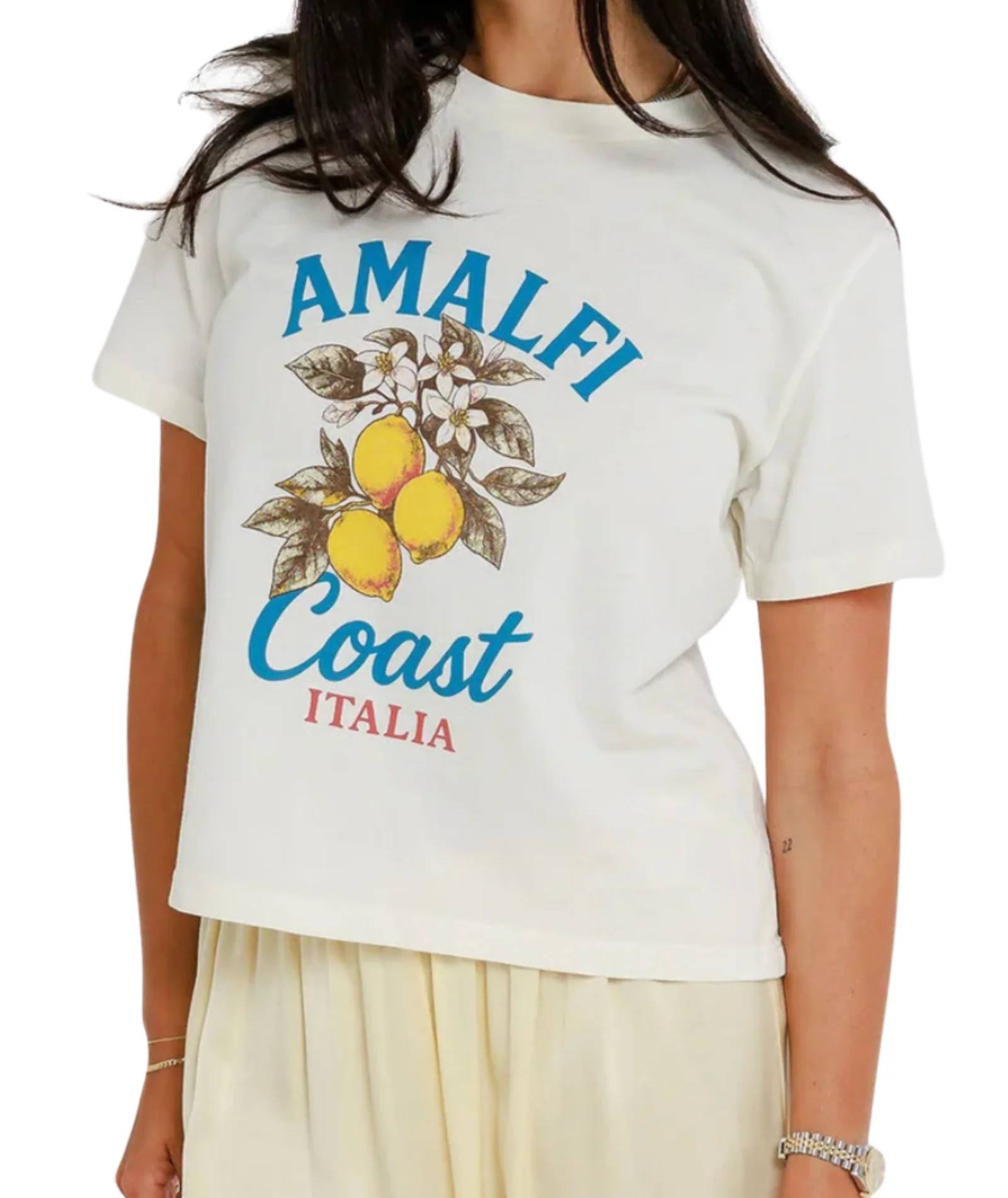 Sunny Somewhere Women Amalfi Coast Italia Everyday Tee