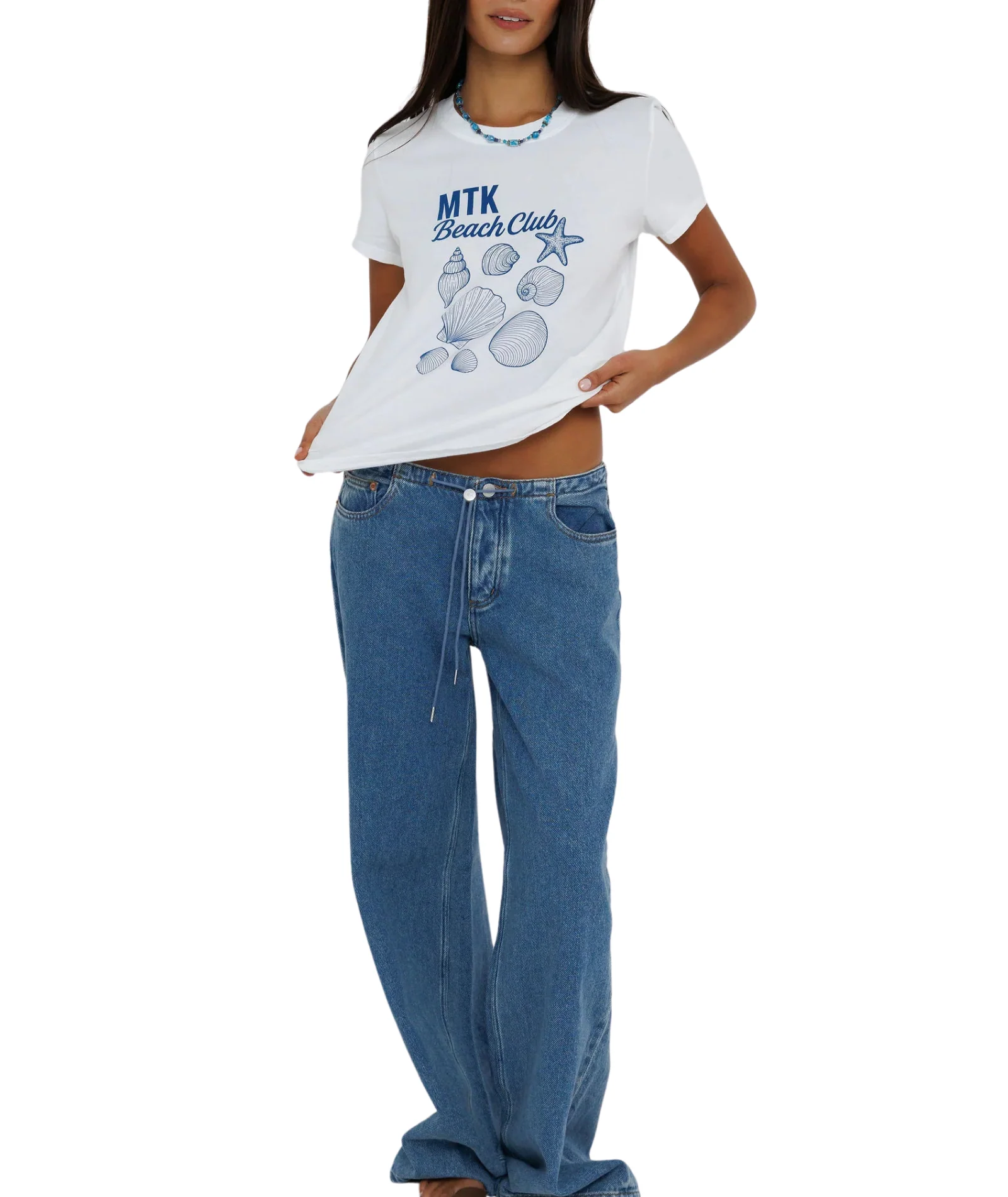 Sunny Somewhere Women Mtk Beach Club Femme Crew Tee - Image 2