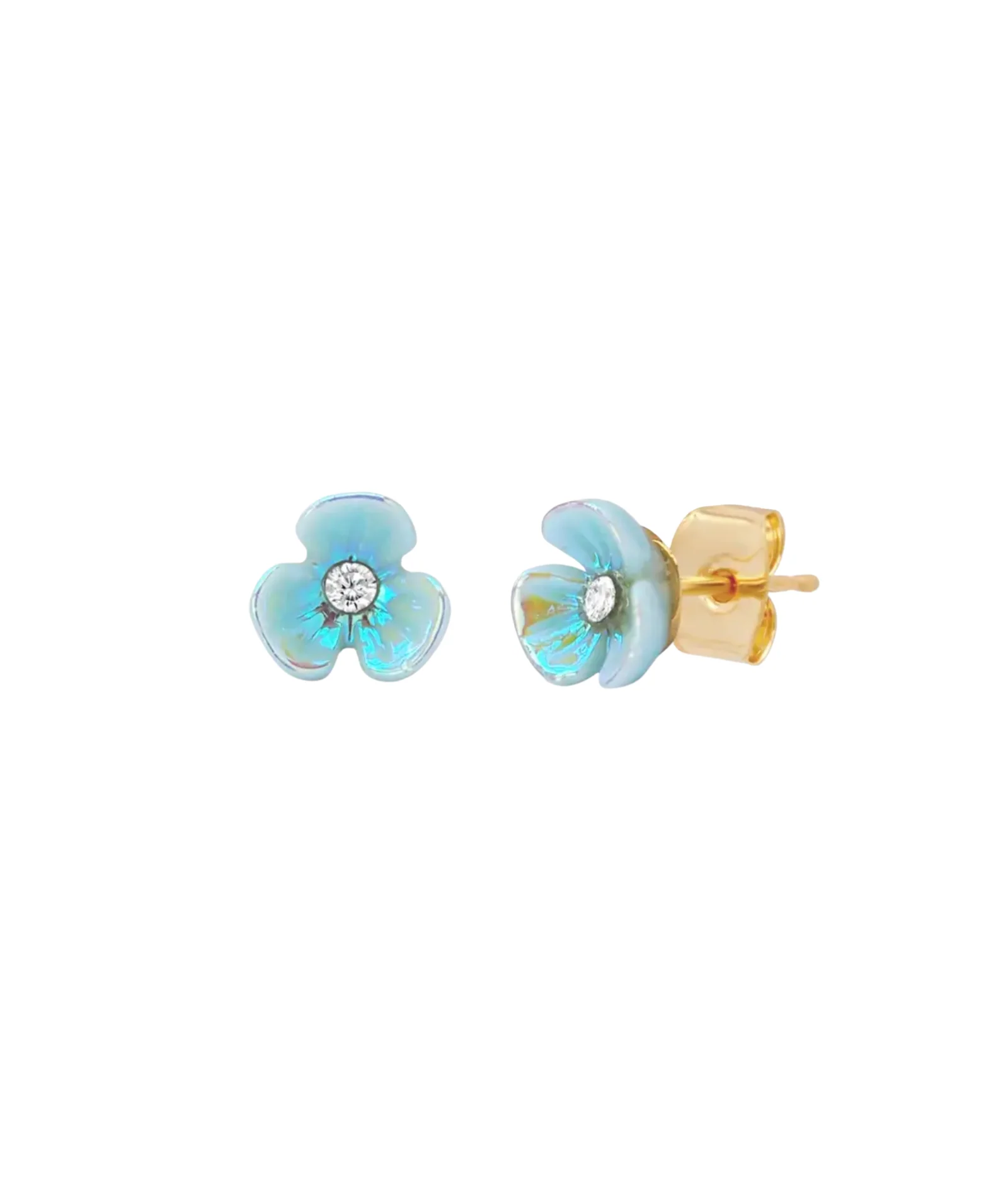 TAI Tiny Iridescent Flower Studs